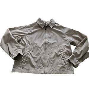 Vintage McGregor Drizzler Zip Golf Rain Jacket Beige Size Large Sri Lanka